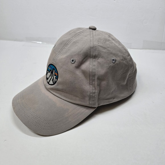 Patagonia Mountains Logo Baseball Cap Mens One Size Gray Sunset Patch Outdoor - Picture 4 of 7